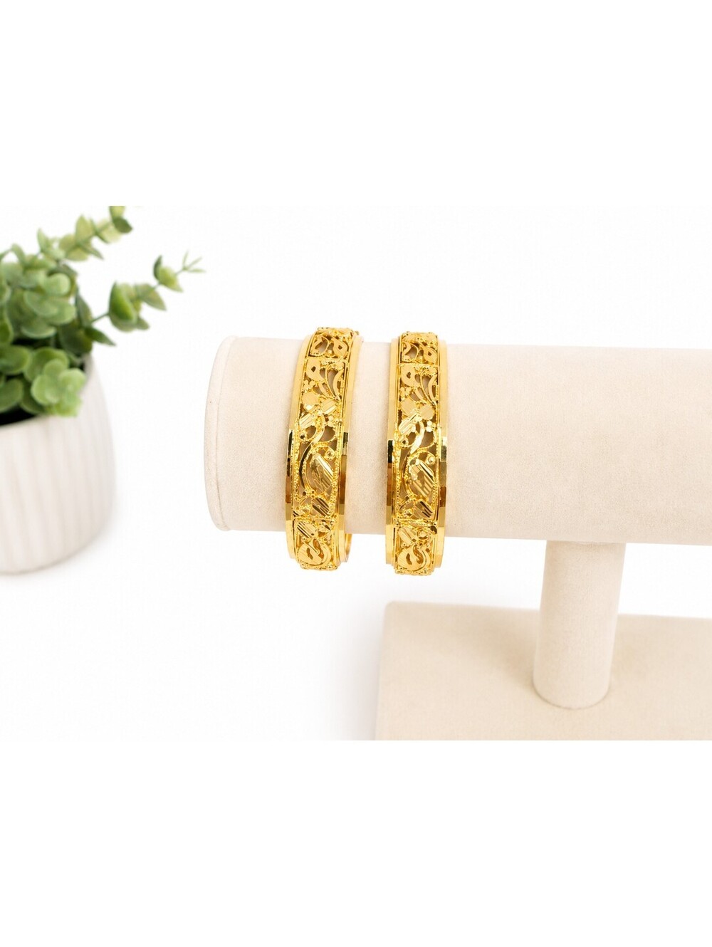 Gold Plated Bangle Set